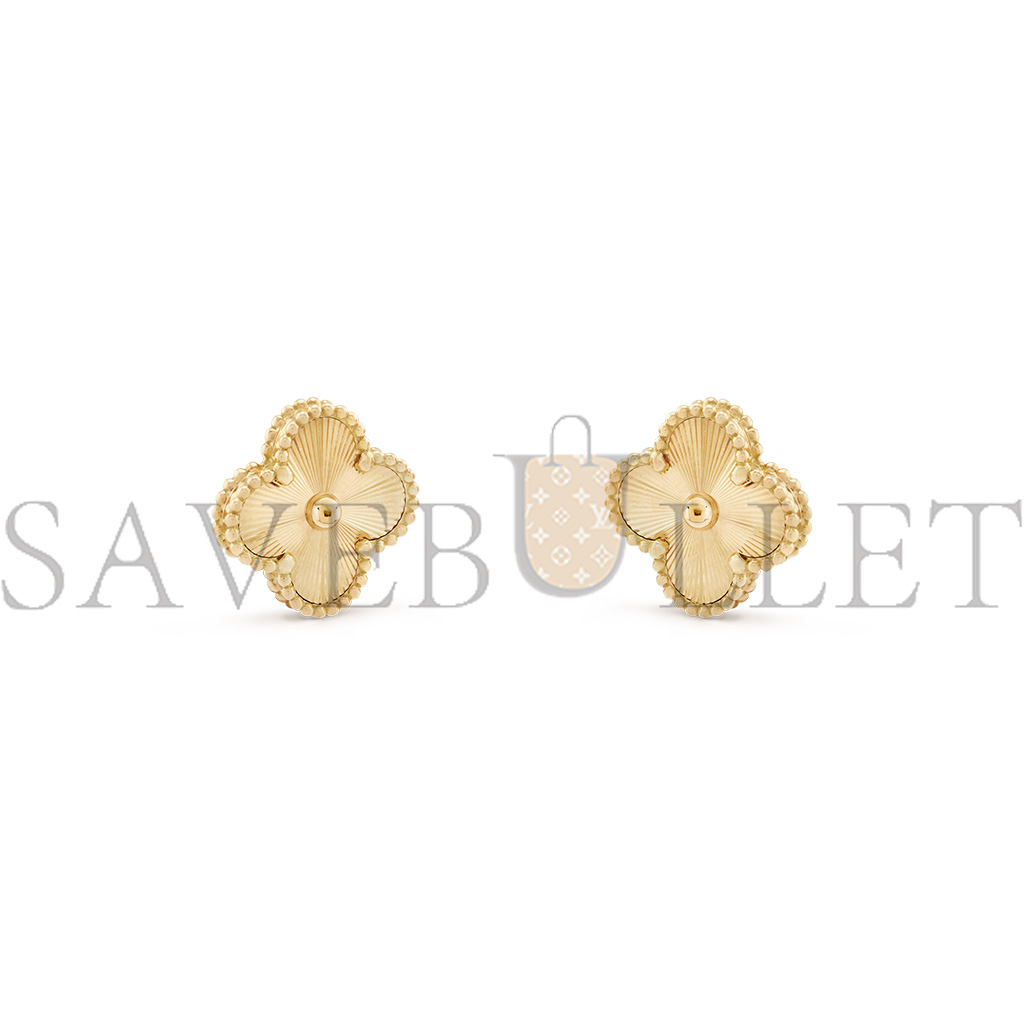 V*N CL*F arpels vintage alhambra earrings - yellow gold vcarp3jl00